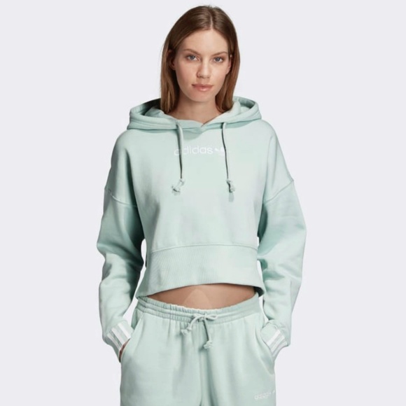 adidas Tops - New Adidas Oversized Cropped Hoodie